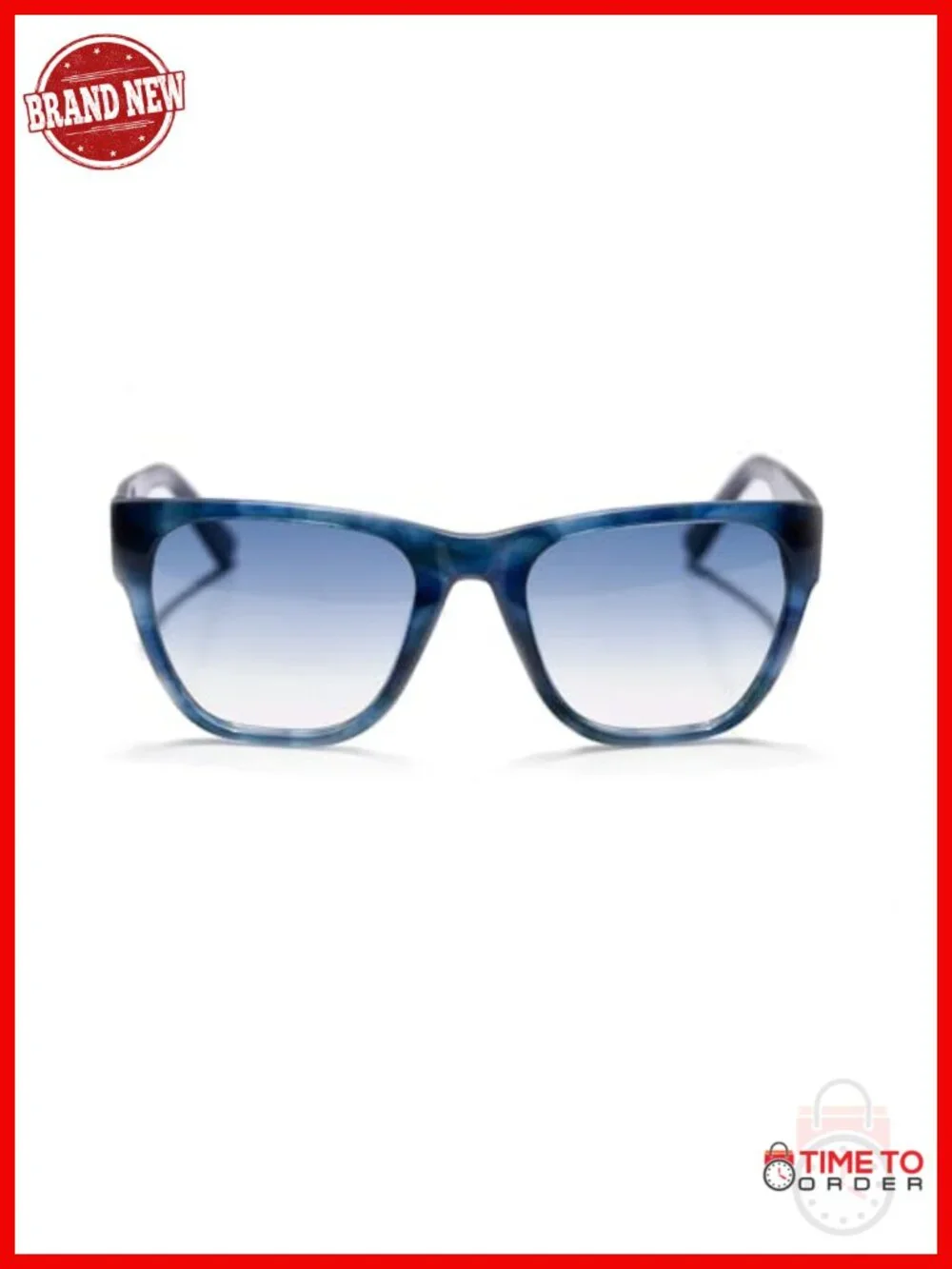 Italian-Crafted Square Wayfarer Sunglasses UV400 Protection Acetate Frame